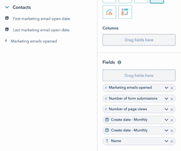 Refining the Data Source in HubSpot Custom Reports